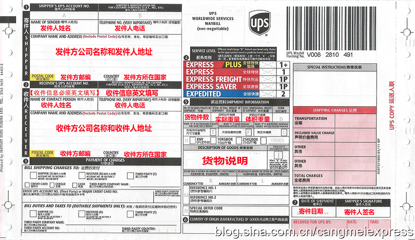 锦辉国际快递告诉您国际快递单据应该如何填? title=